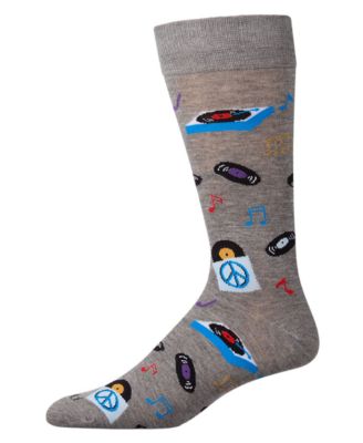 Men's Vinyl Tunes Novelty Crew Socks
