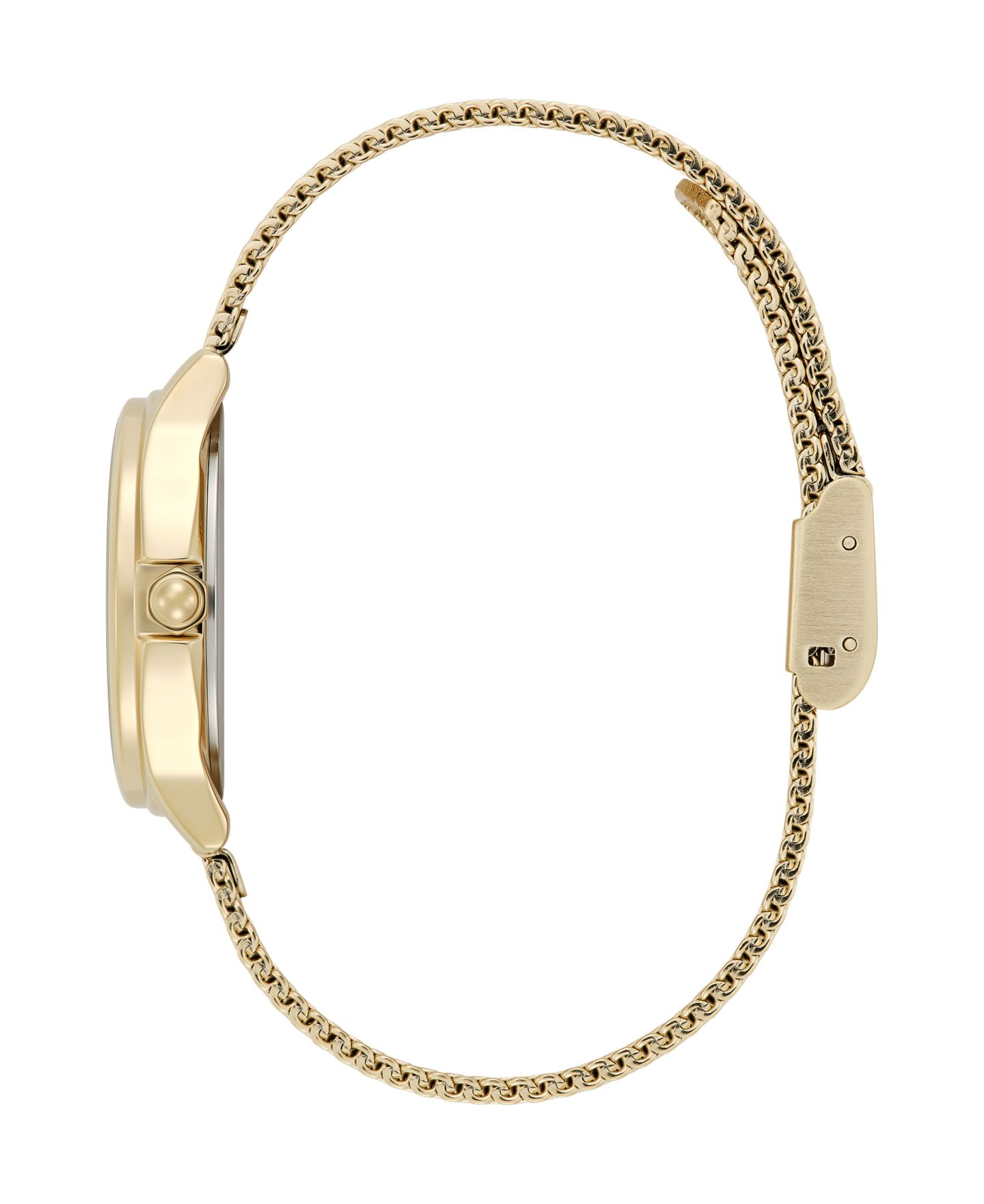 Женские часы Olivia Burton OB Classic Bee Gold Tone Stainless Steel Mesh Bracelet Watch, 29.8mm — фото 3