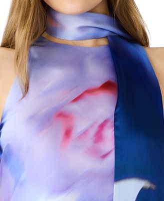 Juniors' Jaidan Halter Neck Maxi Dress