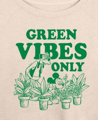 Plus Size Disney Green Vibes Only French Terry Long-Sleeve T-Shirt