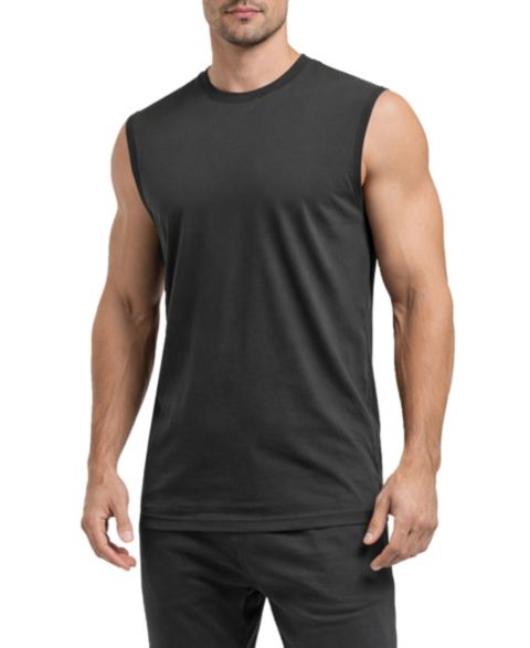 Мужская футболка Blu Rock Slim-Fit Sleeveless Muscle, цвет: Чёрный