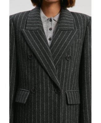 Women's Double Breasted Tailored Maxi Coat