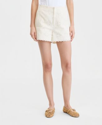 Women's Cotton Eyelet Shorts
