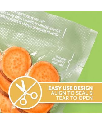 Quart Pre-Cut Vacuum Sealing Storage Bags, 43-Count, Pack of 2