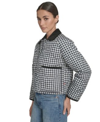 Women's Quilted Corduroy Collar Jacket