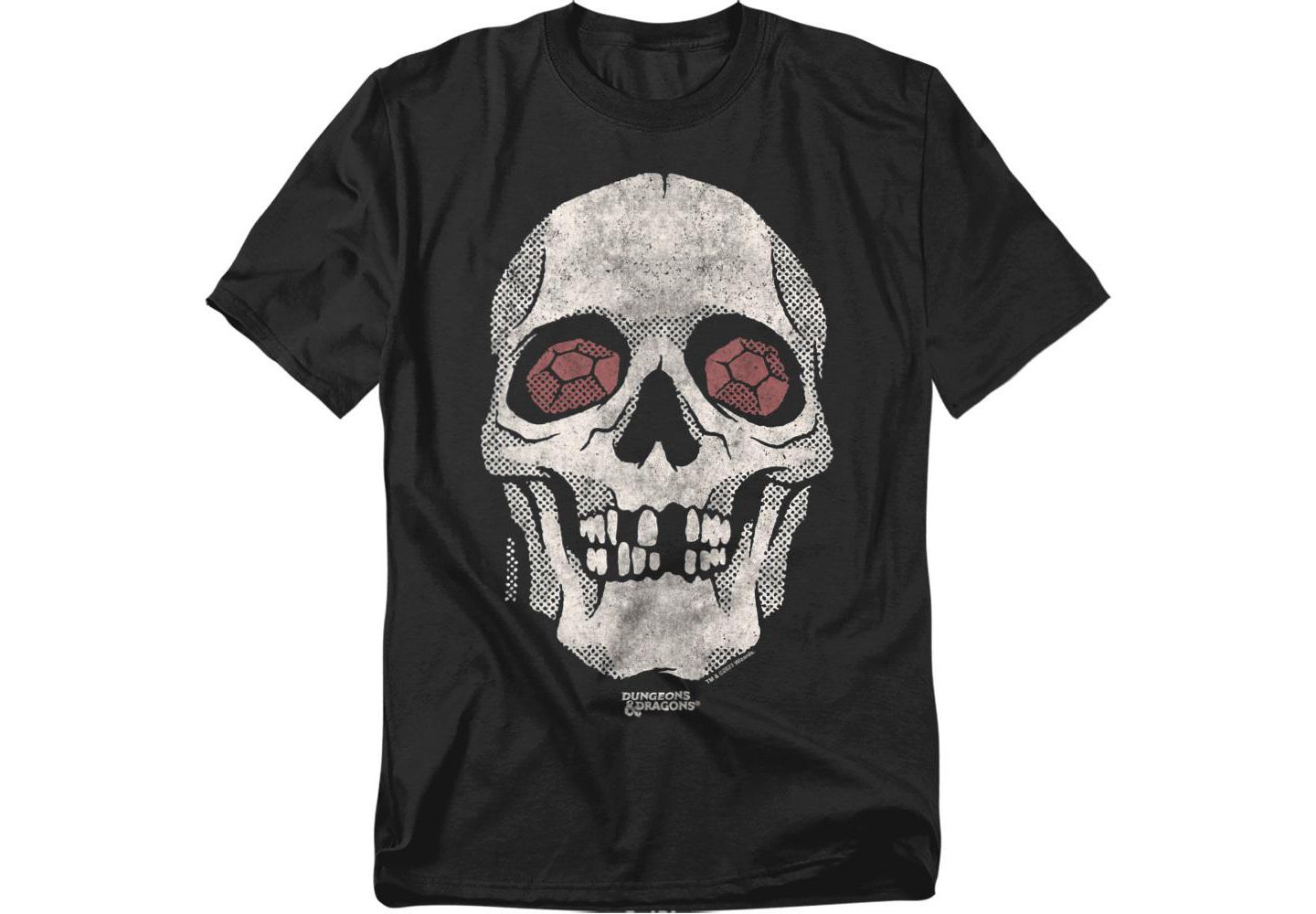 Мужская футболка D&D Dungeons And Dragons Demi Lich Skull, цвет: Чёрный — фото 1