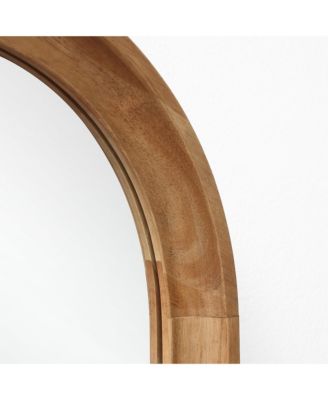 Horizon Arch Wooden 23.6" W x 39.6" H Wall Mirror with Legs