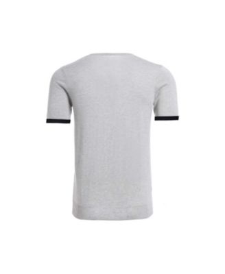 Men's Striped Short Sleeve Cashmere T-shirt