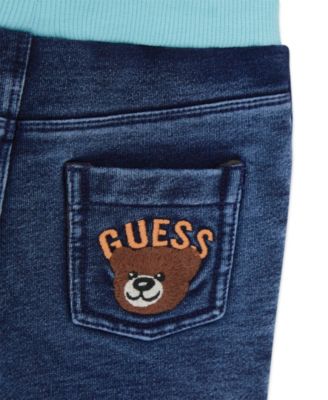 Baby Boys' Short-Sleeve T-Shirt and Knit Denim Shorts Set, 2-Piece Set