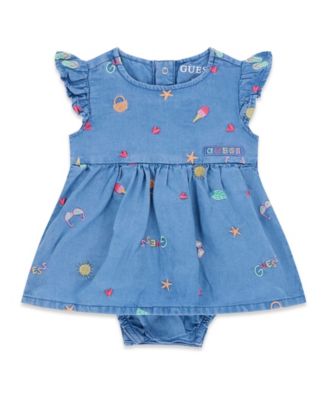Baby Girls' Chambray Bodysuit Dress