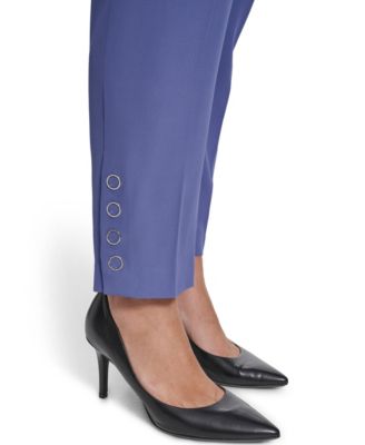 Plus Size Mid-Rise Slim Leg Pants