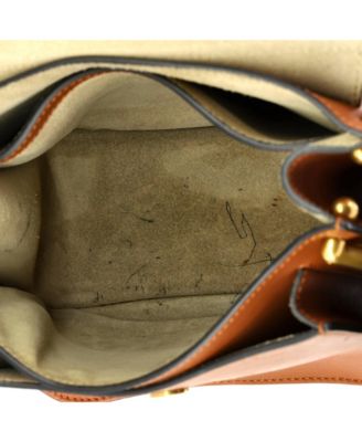 Small Multicolor Fringe Hudson Bag Leather