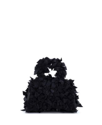 XS Hourglass Top Handle Bag Satin Ribbon Embellished