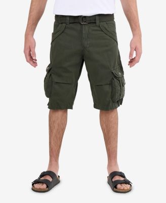 Big & Tall Cargo Shorts Camo & Solid Colors 12.5" Inseam Knee Length Classic Fit Multi Pocket