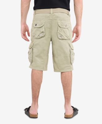 Men's Cargo Shorts Camo & Solid Colors 12.5" Inseam Knee Length Classic Fit Multi Pocket
