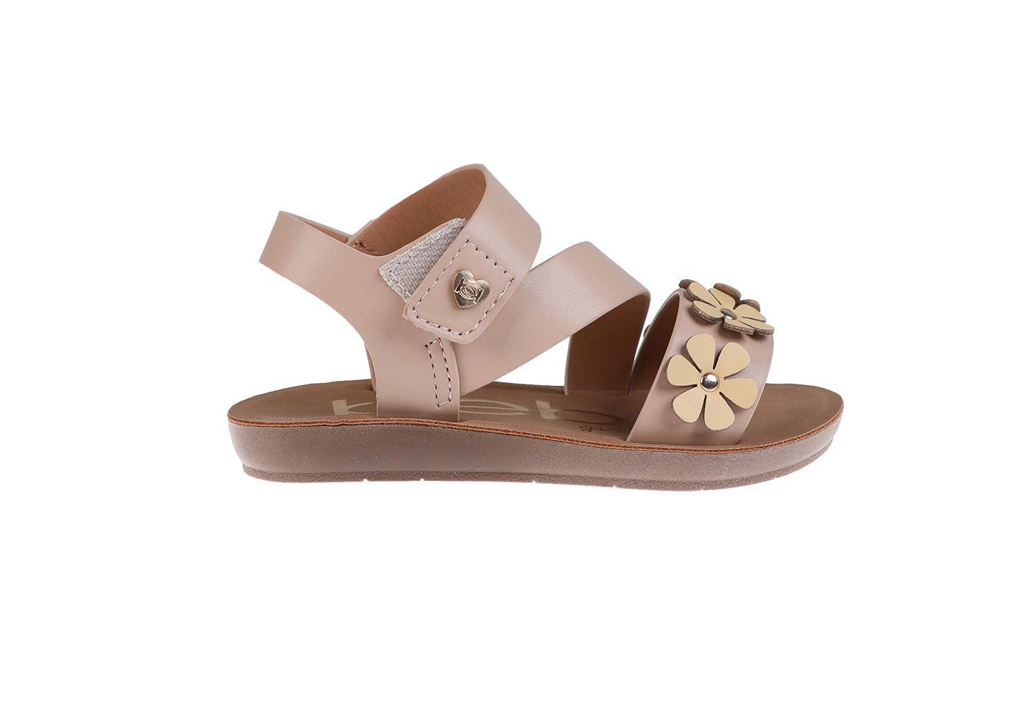 Сандалии Bebe Sandals - Cute Flat Adjustable Summer Strappy Sandals для девочек, цвет: Рыжевато-коричневый — фото 2