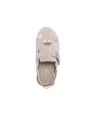 Little Girls Girl's  Fashion Mule Sandals – Dressy Shoes with Playful Charm Details