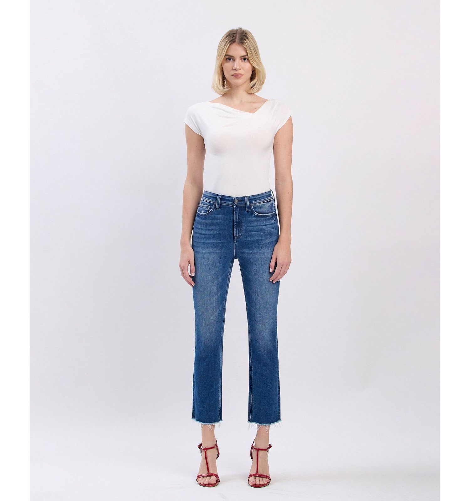 Women's Super High Rise Slim Straight Jeans