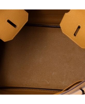 Birkin 30 Handbag Brown Epsom with Palladium Hardware