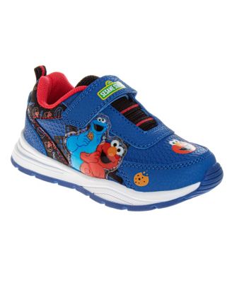 Kids Cookie Monster Light Up Hook & Loop Fashion Sneaker Kids' Easy Hook & Loop Fun Character Design Play Ready Durable