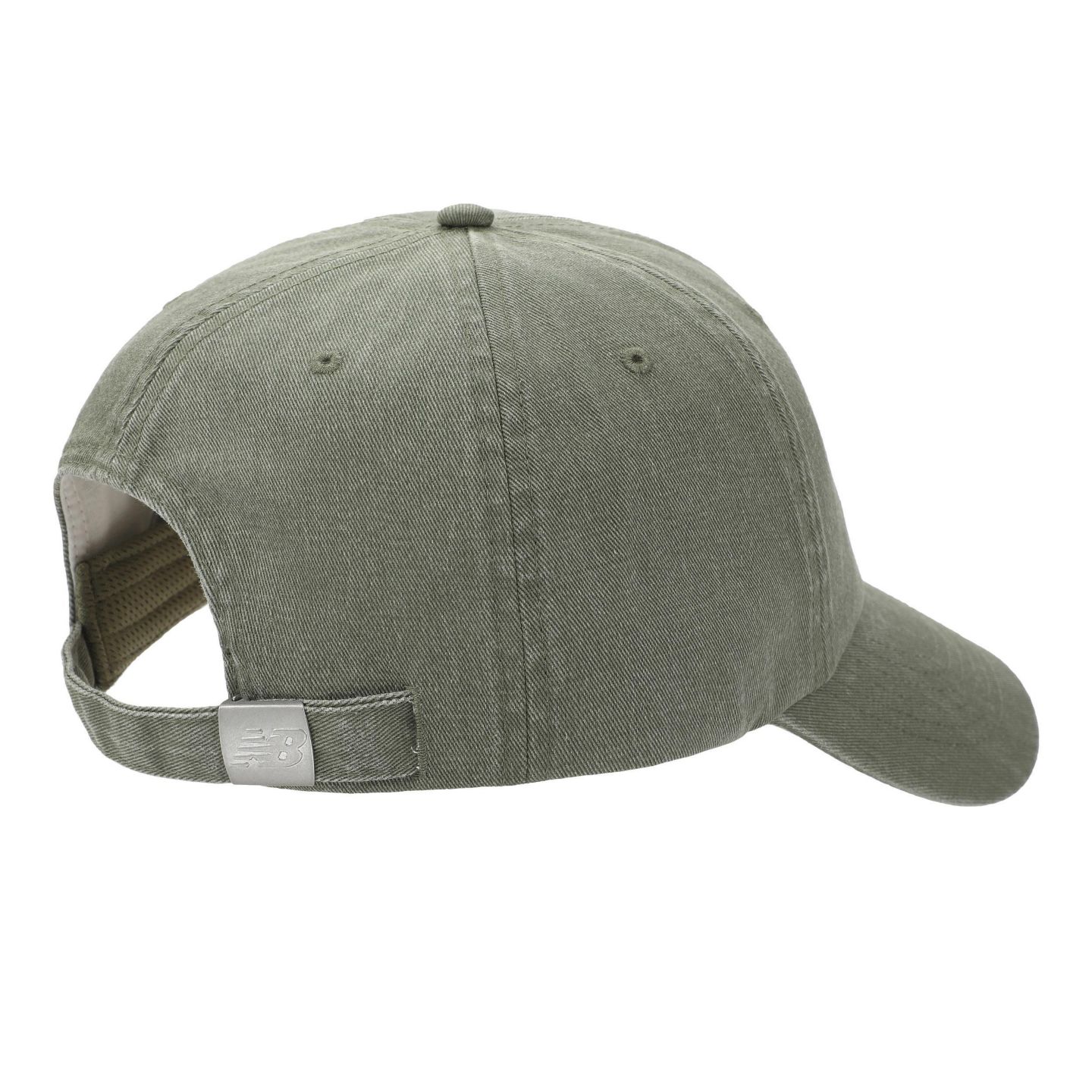Женский головной убор New Balance 6 Panel NB Stacked Logo Hat, цвет: Тёмный зелёный — фото 2