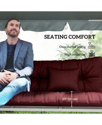 Indoor Outdoor Chair Cushions with Back, Pillows