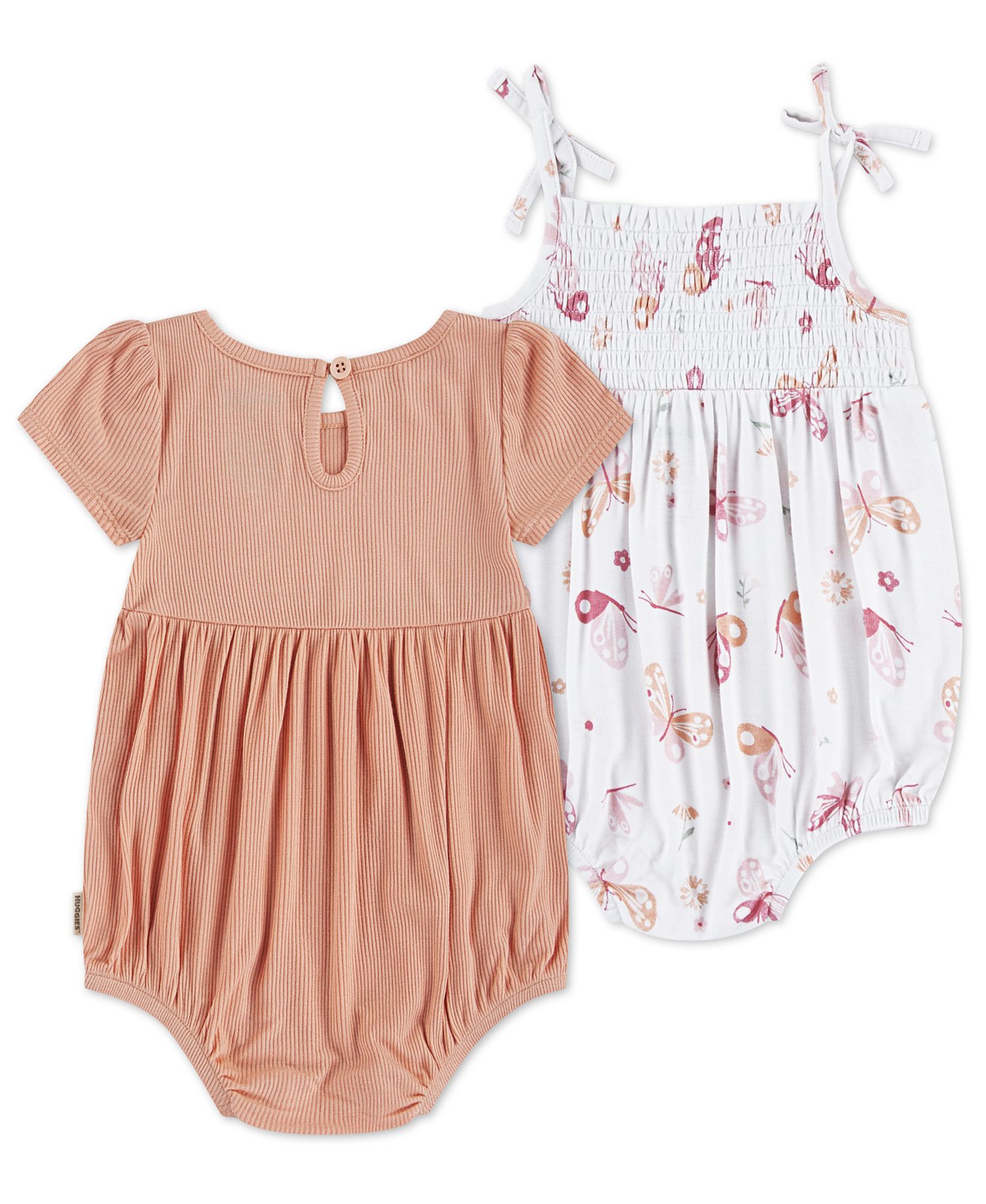 Baby Girls' Romper, 2-Pack