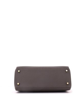 Kelly 28 Handbag Grey Togo with Gold Hardware