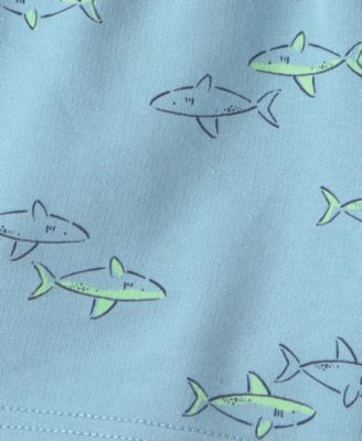 Boys' 2T-5T Shark Top and Shorts, 2-Piece Set