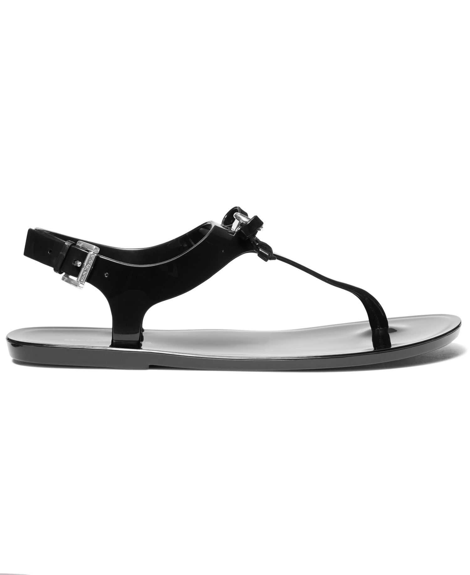Women's Eva Buckle Thong Jelly Flat Sandals