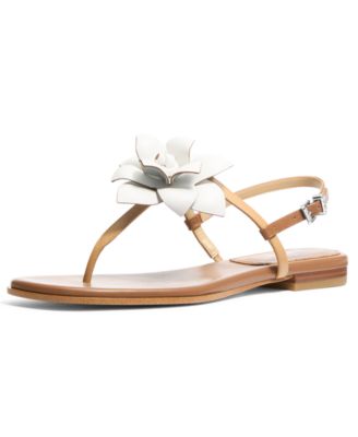 MICHAEL Women's Jacie Buckle Thong Flat Sandals