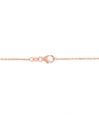 Ruby (1-1/8 ct. t.w.) & Diamond (3/8 ct. t.w.) Pendant Necklace in 14k Rose Gold
