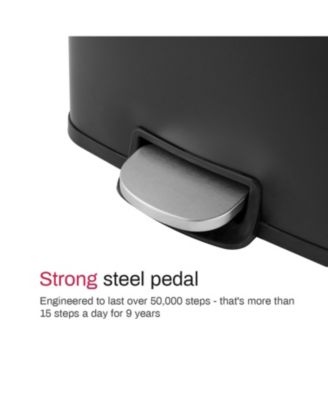 8 Gallon Rectangular Matt Rectangular Kitchen Trash Can