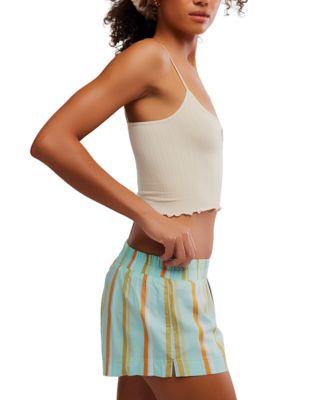 Women's Snap Into it Henley Crop Top