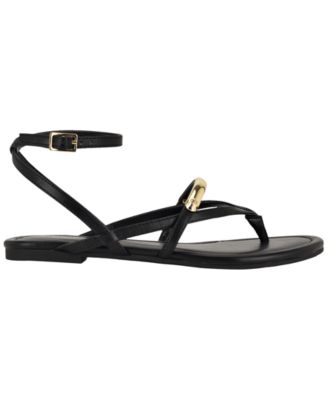 Women's Bretta Ornamented Strappy Flat Sandals