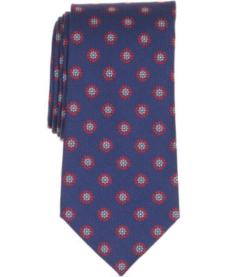 Men's Basket Double Flower Pattern Tie
