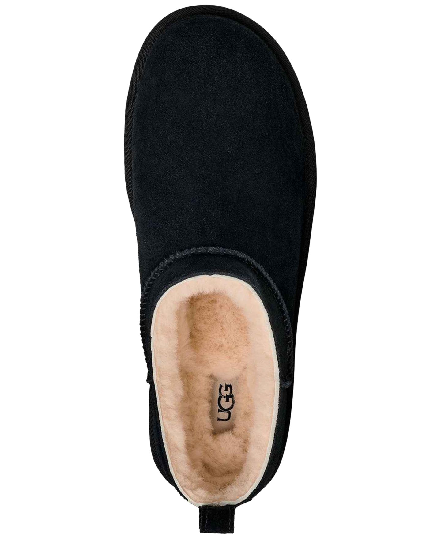 Мужские тапочки UGG® Classic Micro Slip-on Slippers, цвет: Чёрный — фото 3