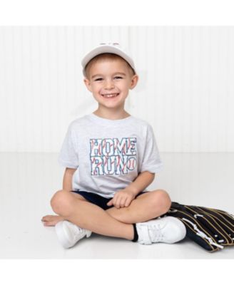 Boys Home Run Patch Short Sleeve T-Shirt