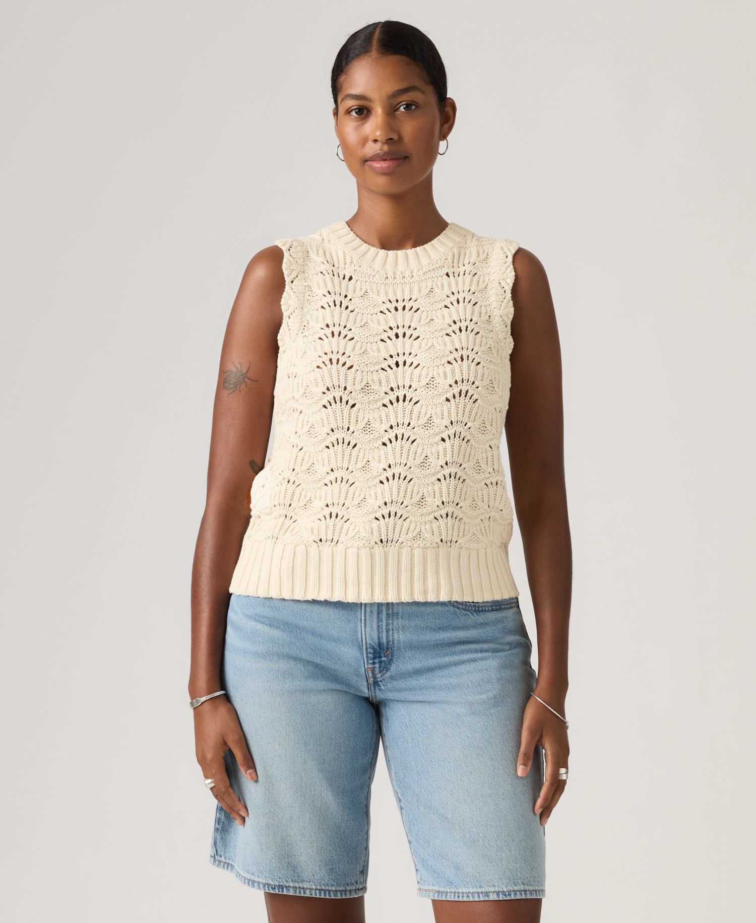 Premium Women's Sleeveless Crochet Tank Top