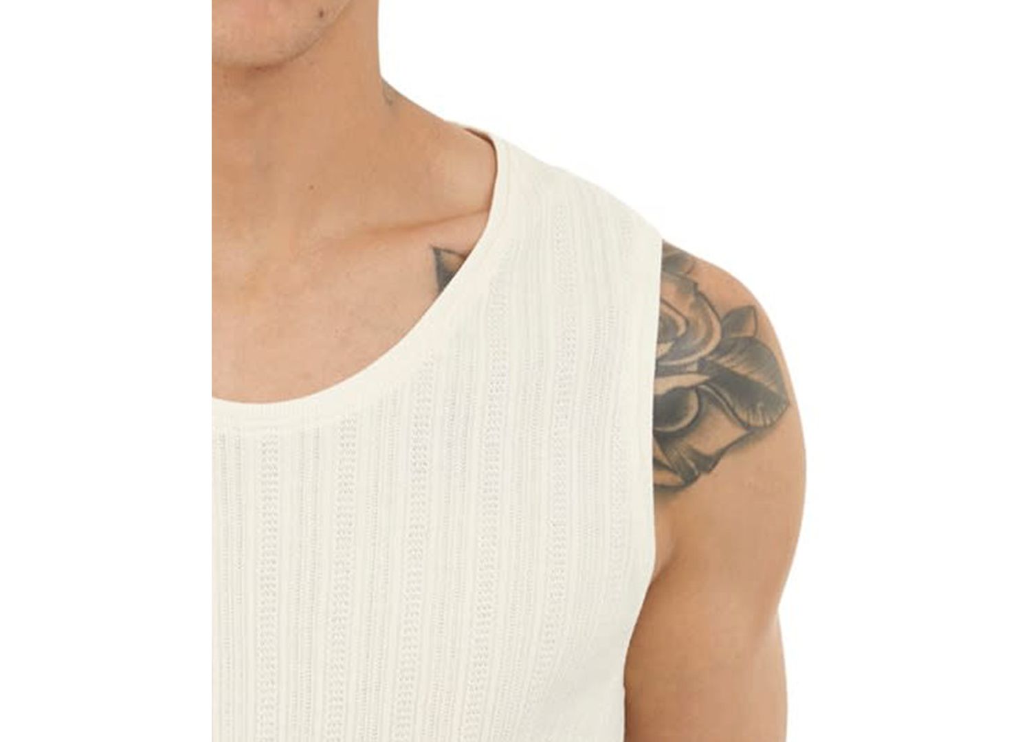 Men's Regular-Fit Loose-Knit Textured Tank Top
