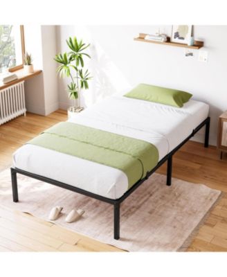 16 in Bed Frame, Heavy Duty Metal Platform Bed Frame, Noise Free Full Bed Frame
