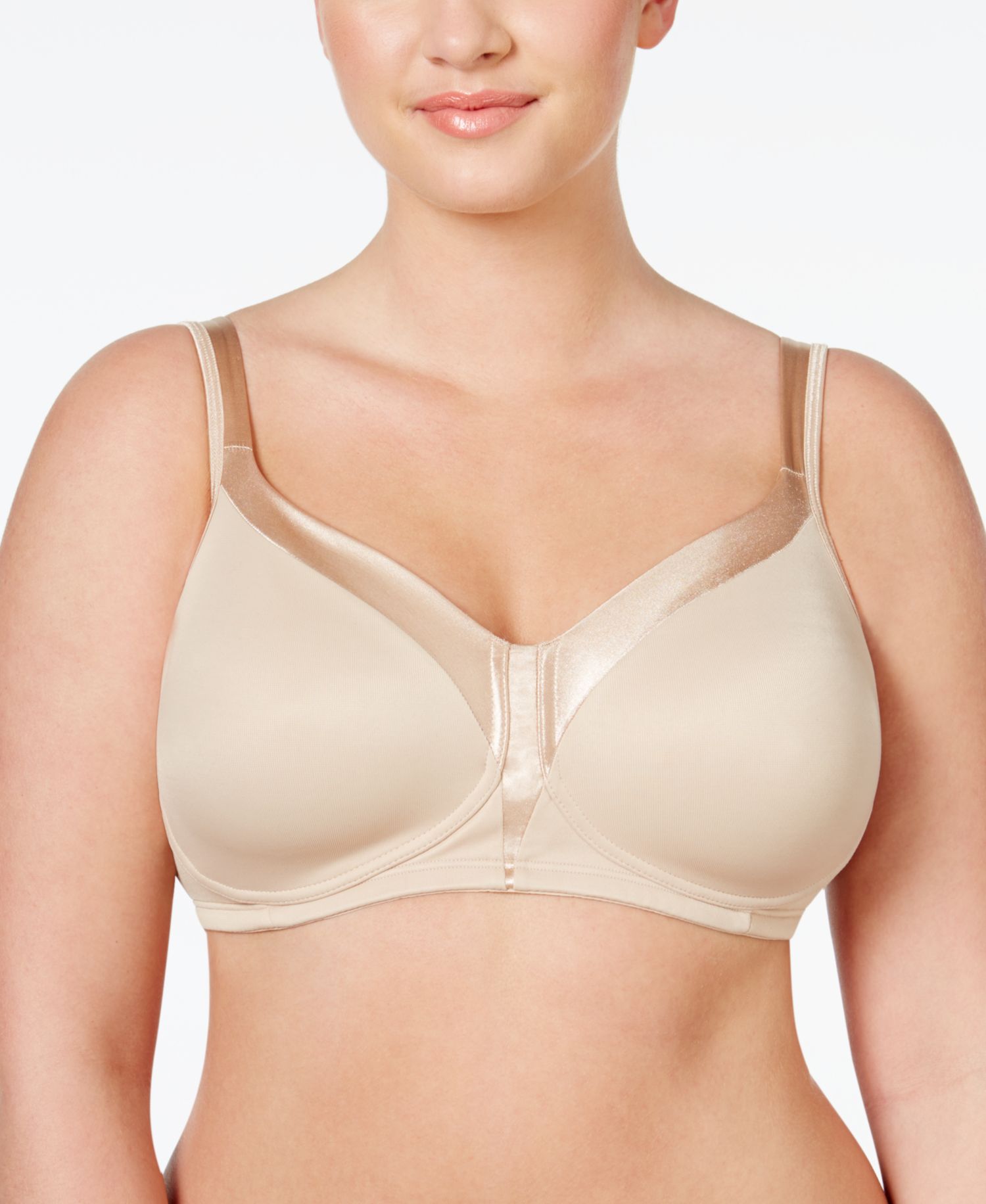 Full Figure 18 Hour Sleek & Smooth Wireless Bra 4803, Online Only
