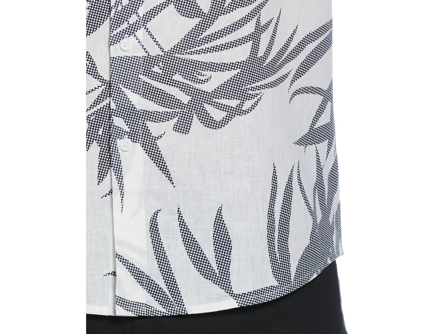 Мужская рубашка Cubavera Textured Fern Print, цвет: Яркий белый — фото 3