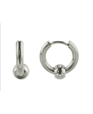 Stainless Steel Earring Set: Huggie and Stud