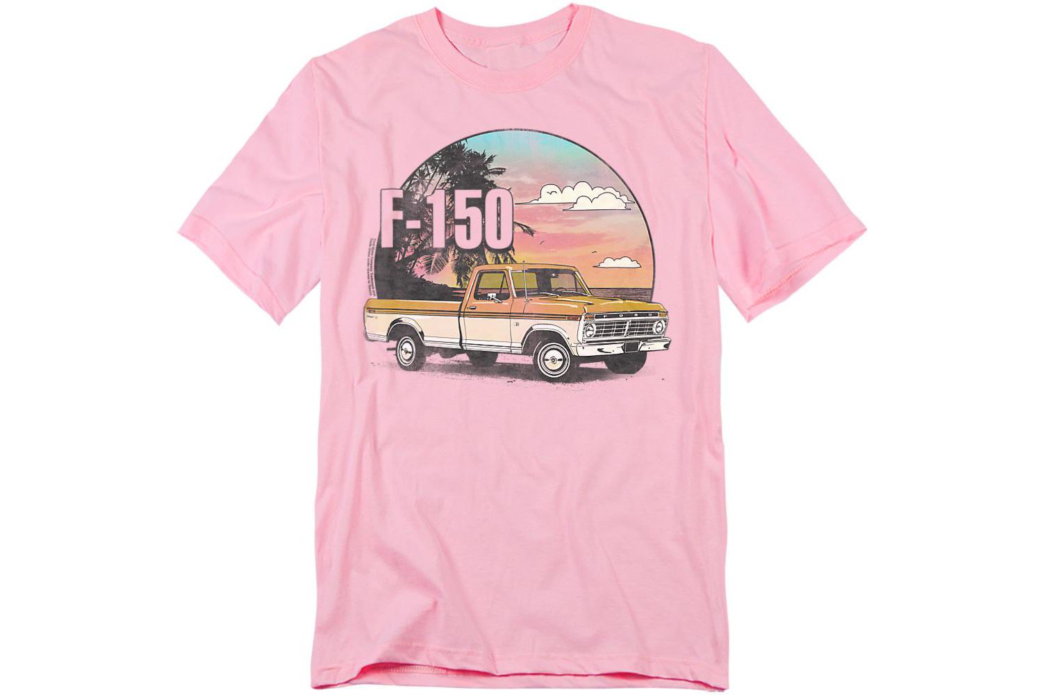 Men's Ford Trucks F150 At The Beach T-Shirt