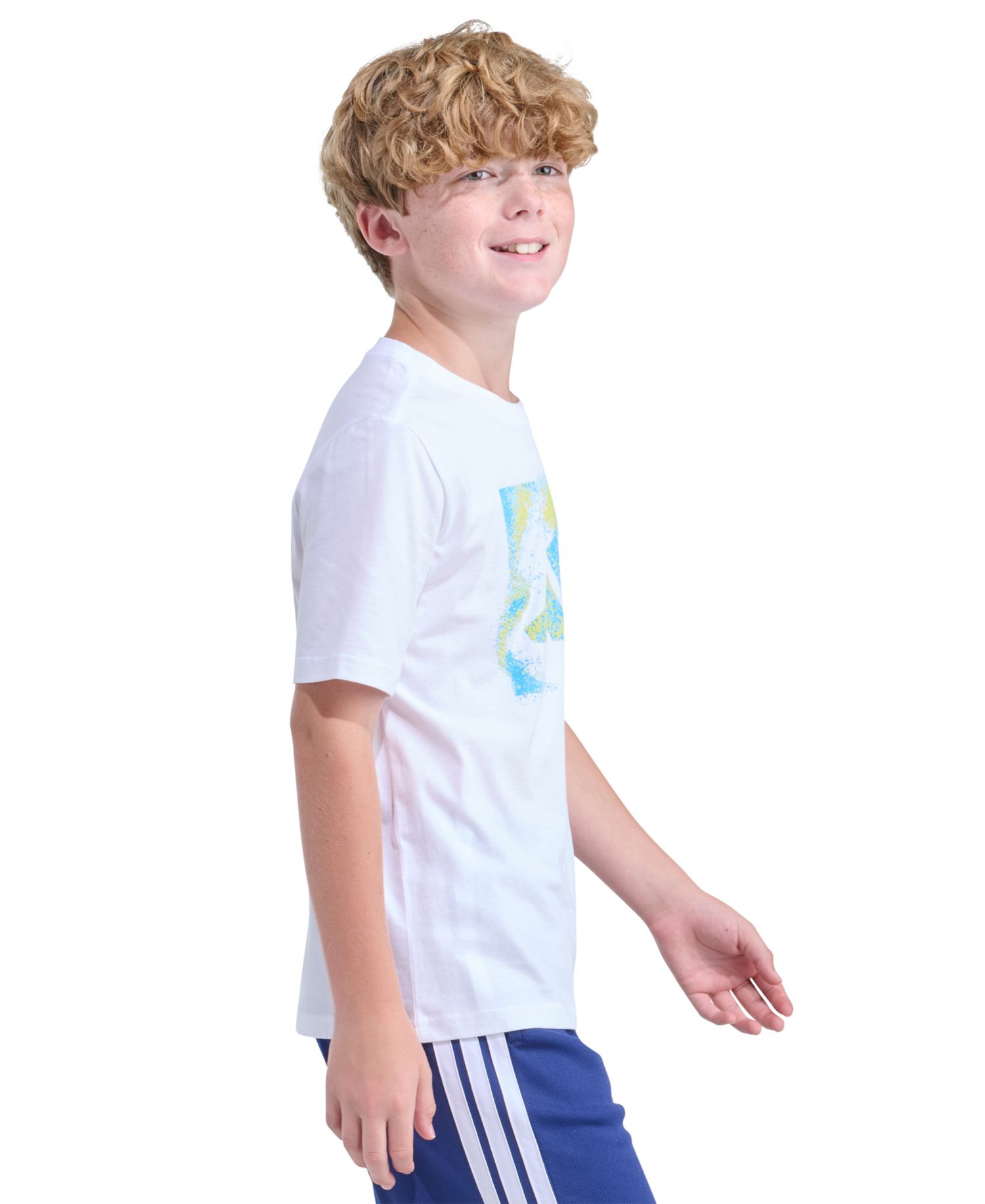 Boys' 8-20 Short-Sleeve Spray Gradient Logo T-Shirt