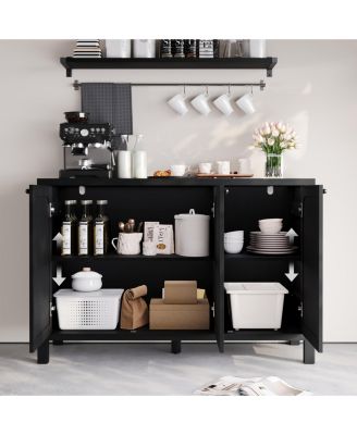 Modern Sideboard Buffet Cabinet TV Media Console with Storage for Living Room Hallway Entryway