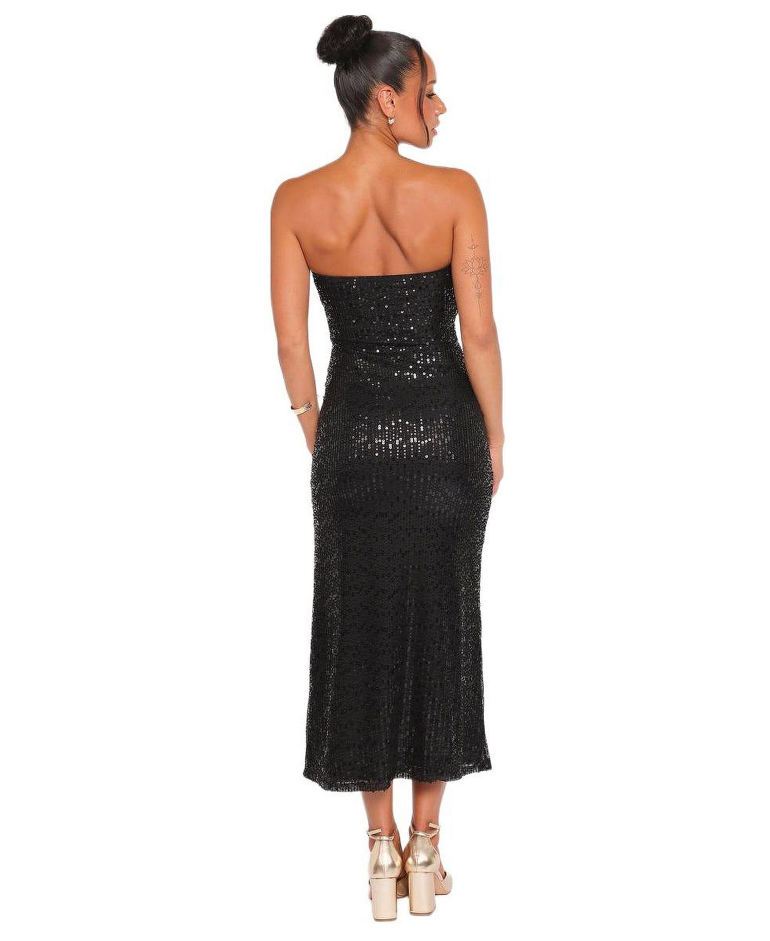 Women's Agnes Strapless Sequin Maxi Dress