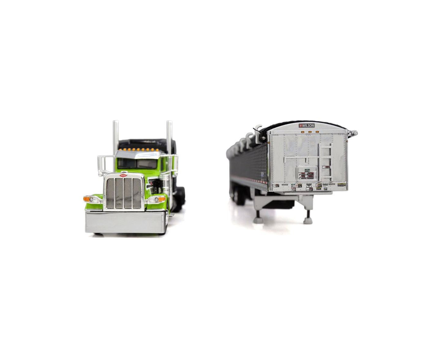 Детские игрушки First Gear 1/64 Scale Peterbilt 389 Sleeper Cab Semi Truck with Wilson Patriot Belt Trailer Collectible Toy Vehicle, 2-Piece Set — фото 3