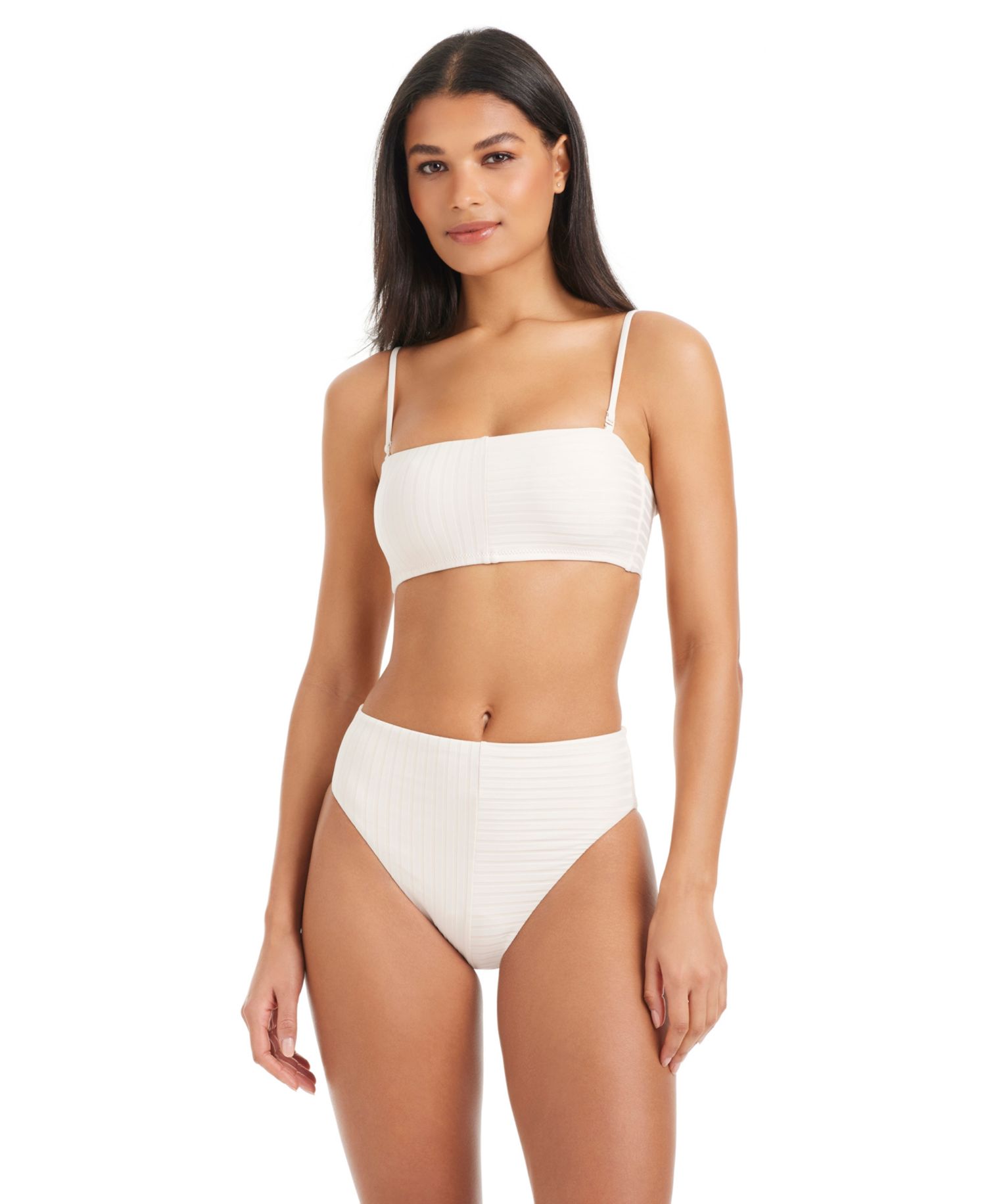 Women's Refresh Ribbed High-Rise Swim Bottoms